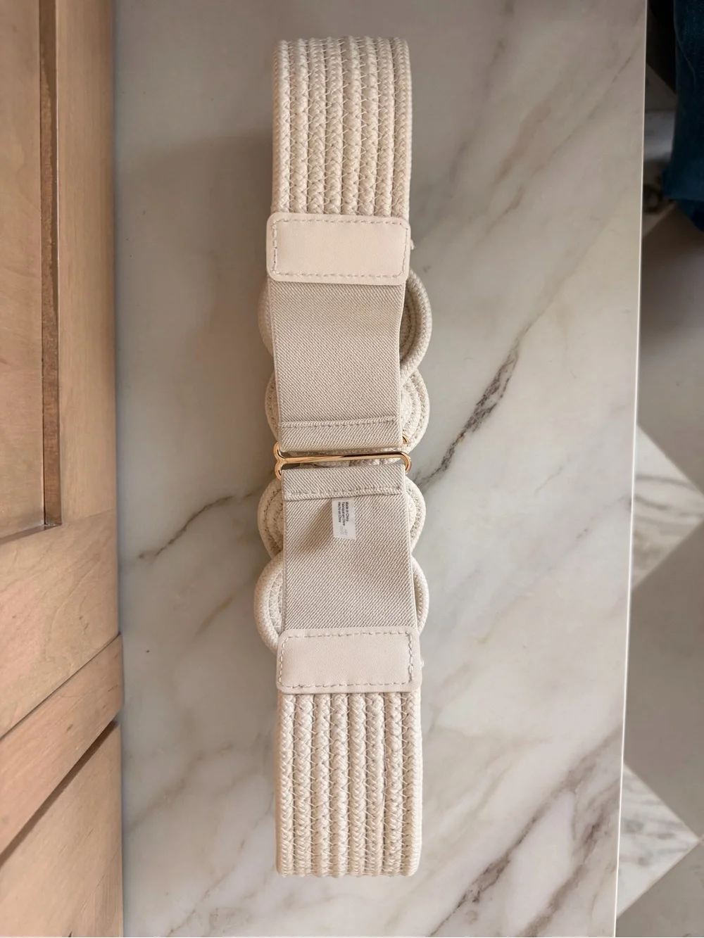 H&M Braided Rope Curtain Tieback in Cream
